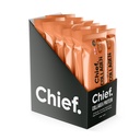 Chief Collagen Protein Bars, 100% Natural Ingredients, Keto & Paleo Friendly Snack, Gluten Free & Low Sugar (Hazelnut Brownie, 12 Bars)