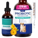 Wellix 120ml Liquid Probiotic for Cats & Dogs, Aiding Digestive Health | 8-Strain Probiotics for Cat & Dog Digestive Support, Dry Skin Relief, Stool Formation for Cats & Dogs of All Ages