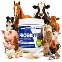 Probiotics Dispersable Powder Pet Probiotic All Species, Probiotics for Pigs, Horses, Sheep, Goat, Dog, Cat, Bird, Rabbit, Chickens(240 gm) Farmalab