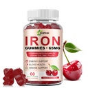 Iron Supplement for Women, Iron 65mg Energy Support for Iron Anemia | Iron Supplement for Women, Iron 65mg & Vitamin C 250mg per Serving, with B6 B12 Folate, Cherry Flavor