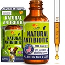 Cat Antibiotic Provides Cat Upper Respiratory Relief – Dog Antibiotics for Kennel Cough, UTIs and Allergies – Natural Digestion Care for All Pet Sizes & Breeds – Drops in a 2-oz Bottle