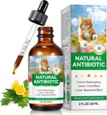 Antibiotics for Cats, Natural Antibiotics for Cats, Cat Antibiotics for Infection Supports Immune & Cats Allergy Relief, Cat Multivitamin UTI Drops Natural Supplement for All Ages & Breeds