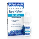 Bausch+Lomb Advanced Eye Relief Lubricant Eye Drops, Dry Eye, 0.5 Oz (15mL) | Dry eye symptom relief, screen fatigue, lubricating formula, fast-acting, 0.5 fl oz