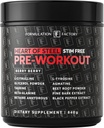 Formulation Factory Heart of Steel Stim-Free Pre Workout - Nitric Oxide Boosting Formula for Gym Performance & Endurance - 10-Ingredient Matrix with L-Citrulline - 840g, 30 Servings