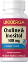Lindberg Choline Inositol Supplement | 500mg | 100 Capsules | Vitamin B Complex | Non-GMO, Gluten Free