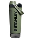 STANLEY Vitalize Shaker Bottle, 20 oz, Dried Pine | Leakproof Shaker Bottle | Fast-Flow Spout | Removable Strainer | Easy-Grip Handle | Base Container | Double-Wall Insulation