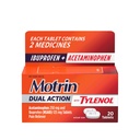 Motrin Dual Action with Tylenol, Ibuprofen & Acetaminophen, 20 ct | Fast-Acting, Long Lasting Pain Reliever, Minor Aches & Pains