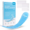 Hilph Perineal Ice Packs for Postpartum Hemorrhoid Pain Relief, Blue | Reusable 2 Perineal Cooling Pads with 24Pcs Disposable Sleeves for Women After Pregnancy Delivery, Essentials Postpartum Care