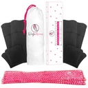 Ninja Mama Perineal Ice & Heat Reusable Therapy Packs Pack of 2 for Postpartum Relief Hemorrhoid Pain Childbirth Recovery Care Labor & Delivery Essentials with 4 Washable Sleeves. (Standard)