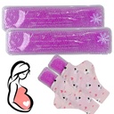 2 Perineal Cold Packs for Maternity Postpartum Care, Pink | Postpartum Cooling Pads with Washable Cotton Sleeves, Hot & Cold Ice Wraps for Hemorrhoids and After Birth Recovery
