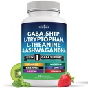 NEW AGE GABA 750mg 5 HTP 200mg L Tryptophan 500mg L Theanine 200mg Ashwagandha SAM-e L-Glycine - Vitamins for Women and Men with 5-HTP (5-Hydroxytryptophan) - 90 Count