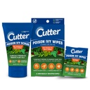 Cutter Poison Ivy Cleansing Scrub & Wipes Bundle, 4 oz, 12 Count | Poison ivy, oak and sumac skin care bundle with scrub and wipes for outdoor use after hiking, gardening, camping or yard work