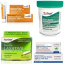 AVEDANA Relief Essentials Bundle - Glycerin and Bisacodyl Laxative Suppositories, Hydrocortisone Ointment, and Itch and Rash Cream - Complete Skin Care and Constipation Kit for Men and Women