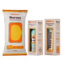 Norms Hemorrhoid Bundle, XL Big Sheets Wipes, Spray & 5% Lidocaine Cream | Fast hemorrhoid relief system, Cleansing XL Witch Hazel Wipes, Touch-Free Cooling Spray, Numbing 5% Lidocaine Cream