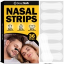 Nasal Strips for Snoring (36 Count), Extra Strength Nose Strips for Breathing, Anti Snoring Nasal Strips for Sleeping, Congestion Relief for Colds & Allergies, Sensitive Skin, Clear