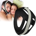 Chin Strap for Sleeping,Anti Snoring Chin Strap for CPAP Users,V-Line Lifting Mask,Adjustable and Breathable Chin Strap-Keep Mouth Closed for Effectively Reduce Snoring (Black-White)