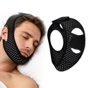 Gosknor Chin Strap for Sleeping, Adjustable Airflow Chin Strap | Breathable & Comfortable Chin Straps Reusable Airflow Chin Strap Practical Sleeping Supplies for Women and Men(Black)