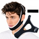 Anti Snoring Chin Strap, Chin Strap for Sleeping, Premium Airflow Jaw Strap, Stop Snoring Chin Strap, Snoring Solution for Men and Women, Breathable Chin Strap, Snoring Chin Strap (White~)