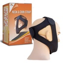 Chin & Neck Strap - Soft & Breathable Neoprene Jaw & Chin Sleep Strap - Sleeping Aids, May Support Snoring Prevention - for Men & Women - Adjustable Hook & Loop Closure - Black - by Mobi Lock | Double-support fit, hook & loop closure, ventilation holes, skin-friendly for all-night wear, unisex