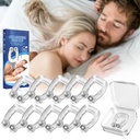 Anti Snoring Devices, Anskysea Snoring Solution - Silicone Magnetic Stop Snoring Aid for Men & Women - Anti Snoring Nose Clip10 Pack