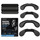 Nasal Strips for Breathing & Snoring Relief - Reusable Nose Strips for Better Airflow, Latex Free Anti Snoring Nose Strips for Sleeping, Congestion Relief, Sensitive Skin, Sports & Night Use
