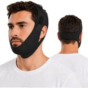 Chin Strap for Sleeping, Anti Snoring Devices Elasticity Adjustable | Cpap Users Breathable Traceless Snore Stopper to Keep Mouth Closed, Effective Stop Snoring Solution for Men Women(Black)