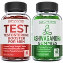 Atlantis Nutrition Testosterone Booster 60 Gummies + Ashwagandha 60 Gummies