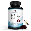 Krill Oil 500 mg Softgels, Omega 3 Supplement for Heart and Joint Support, Phospholipid Absorption with Astaxanthin, Burp Free Fish Oil Alternative, Non GMO