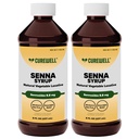 Senna Liquid Laxative Syrup 8 oz, Sennosides 8.8 mg/5 mL Pack of 2 | Relieves Occasional Constipation, Natural Vegetable Stimulant Laxative, Dye-free, Alcohol-free, Overnight relief