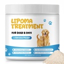 Lipoma Treatment for Dogs & Cats, Fatty Lumps Support, L-Carnitine Powder | Daily Fat Metabolism & Body Condition Support for Senior Dogs & Cats with Fatty Lumps, 60 g