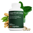 Cognitive Edge Brain Health Supplement | Focus & Memory Support for Coffee Drinkers | L-Theanine, Bacopa Monnieri, Organic Ashwagandha, Rhodiola, PQQ (60 Capsules)