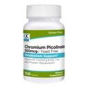 Quality Choice Chromium Picolinate 200 mcg for Support of Carbohydrates, Protein, and Fat Processing. 100 Tablets. Free of Preservatives, Artificial Flavors & Gluten.