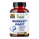 Humming Herbs NUROLIFT Daily — Bacopa Monnieri, Ginkgo Biloba & L-Theanine with Vitamin B12, Folate & Zinc — 610 mg per Serving — 120 Capsules (120 Days) — Cognitive & Calm Focus Support