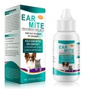 NenMaoKeNu Ear Mite for Dogs & Cats, Pet Ear Infection Treatment Solution for Dog Yeast Infection, Ear Infection Treatment Drops, to Relieve Itchiness, Sooths Ears - 0.75 Fl Oz