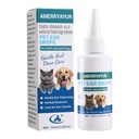 Pet Ear Cleaner for Dogs & Cats, Gentle Ear Cleaning Solution for Ear Hygiene, Wax, Dirt & Debris Removal