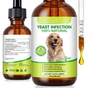 Yeast Infection for Dogs, Natural Yeast Infection Treatment for Dogs Supports Dog Itchy Skin & Allergy Relief, Pet Supplies Herbal Supplement for Dog Ear Care - 60 ml