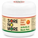 Sore No More Arthritis Pain Reliever Cream – Targeted Warm Relief for Back, Neck, Hands & Feet – Soothing & Fast-Acting Formula for Aches and Pains – Non-Greasy with Orange Aroma – 2 oz