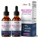 Liver Health Support Liquid 2pc,Milk Thistle Liver Drops Supplement Natural | Liver Health Support Liquid,Milk Thistle Liver drops Supplement Natural