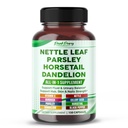 Premium All-in-1 Nettle Leaf, Parsley, Horsetail & Dandelion – Supports Urinary Balance & Hair, Skin, Nail Strength – 150 Capsules