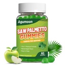 Saw Palmetto Gummies for Men, Saw Palmetto Supplement with Pumpkin Seed Oil | Biotin,Pygeum,Stinging Nettle for Men Wellness Support,Hormone Balance, Hair Health,Sugar Free, Vegan, 60ct