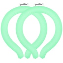 2PCS Neck CoolingTube, Reusable Ice Coolers Wearable Body CoolingProducts, Neck Coolers for HotWeather Relief for Hot Flashes and Summer (Green*2)