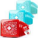 EVERLIT Pocket-Aid Mini First Aid Kit | Compact, Portable Hard-Shell Cases of 50 Items | Cuts, Scrapes, Wound Care Essentials for Travel, Outdoor, School, Camping, Home, Office (24 Packs | 1200 Pcs)
