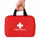 382 Piece Portable First Aid Kit, Emergency Preparedness Supplies for Home, Car, Travel, Camping, Office and Outdoor Use, Compact Red Bag with Assorted Bandages, Gauze and Care Accessories
