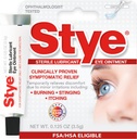 Stye Sterile Lubricant Eye Ointment, Eye Symptom Relief, 0.125oz | Opthalmologist Tested, Relieve Stinging, Burning, Itching and Dry Eyes, Relief At-Home or On-The-Go