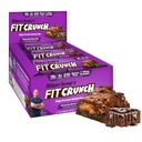FITCRUNCH Snack Size Protein Bars, 6-Layer Baked Bar, 4g of Sugar, Gluten Free & Soft Cake Core (9 Bars, Chocolate Brownie)