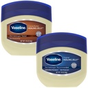 Vaseline Original & Cocoa Butter Healing Jelly Travel-Size Variety 2-Pack – Rich Moisturizing Ointment, Skin Protectant for Soothing Cracked, Dry Skin, 1.75 Oz Ea
