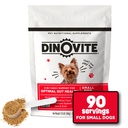 Dinovite Probiotics for Small Dogs, Probiotic Food Topper, 90 Servings | Probiotic Powder Food Topper, Omega-3 Fatty Acids, Digestive Health Support, Skin & Coat Health, For Small Dogs 1-18 lb