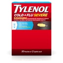 Tylenol Cold + Flu Severe Caplets, 50 x 2 ct