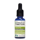 Forces of Nature Cold & Cough Relief, Organic Homeopathic Medicine for Cough, Congestion, Body Aches, Headache, Chills & Fatigue, Maximum Strength, Non-Drowsy Formula, 1 Fl Oz