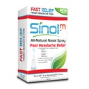 Sinol Headache Nasal Spray, Migraine and Sinus Relief, 57 Doses | For Migraine, Cluster and Sinus Headaches, Natural Ingredients, Non-Drowsy and Non-Addictive, Made in USA, Shake Before Use